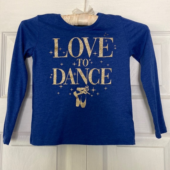 Girls “Love to Dance” long sleeve tee - Picture 1 of 1